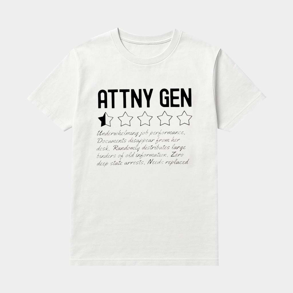 Attorney General Half Star Rating Shirt Funny Attny Gen T-Shirt Gifts Ideas For Friends