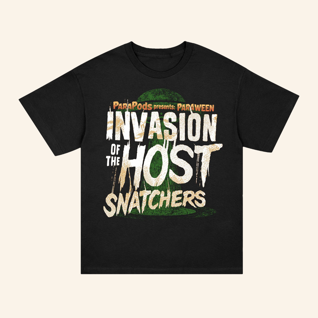 ATWWD Merch Parapods UFO Beam Host T-Shirt Black Gifts For Podcast Fans ATWWD Merch Parapods UFO Beam Host T-Shirt Black Gifts For Podcast Fans