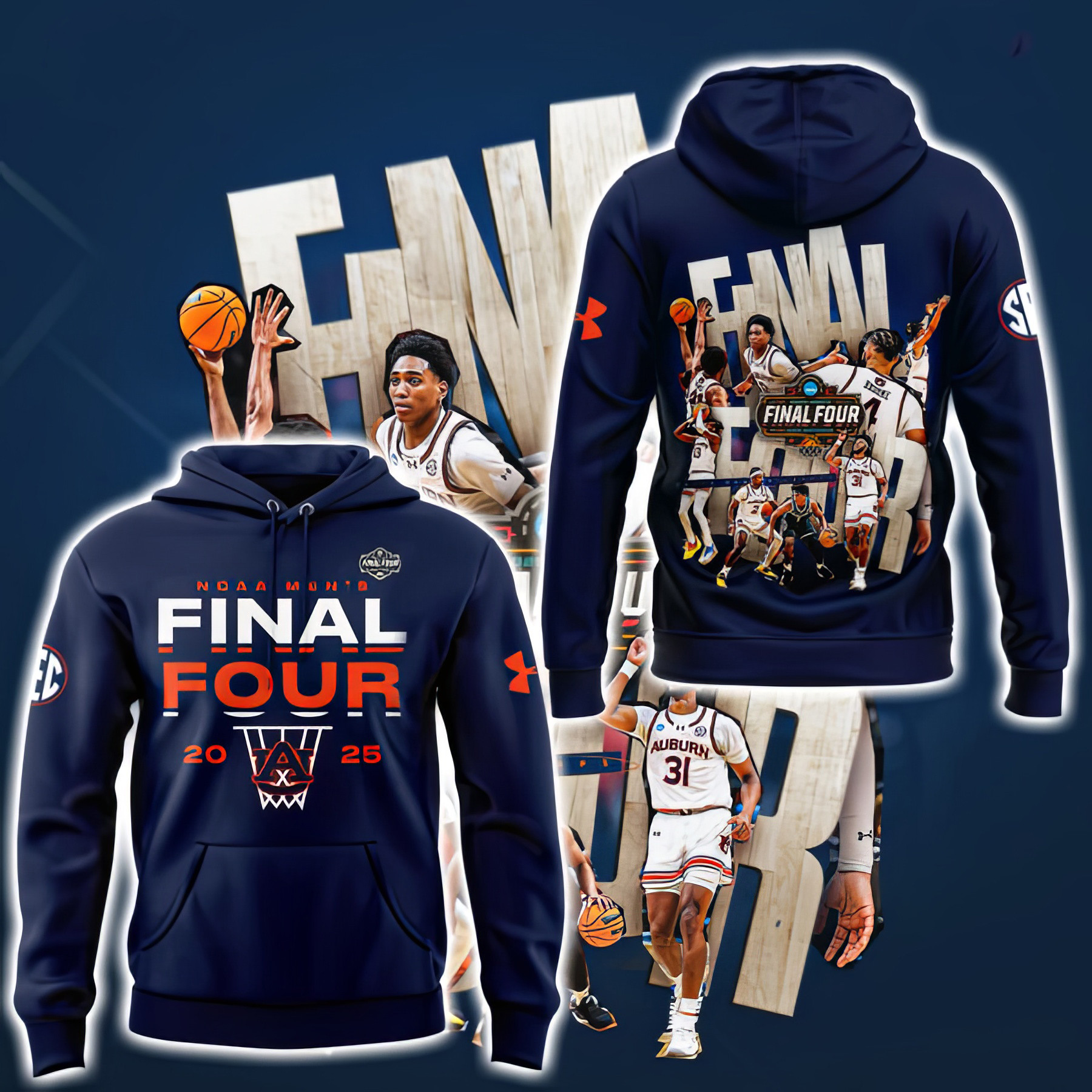 Auburn Basketball Final Four Hoodie Cool Gifts For Baseball Lovers