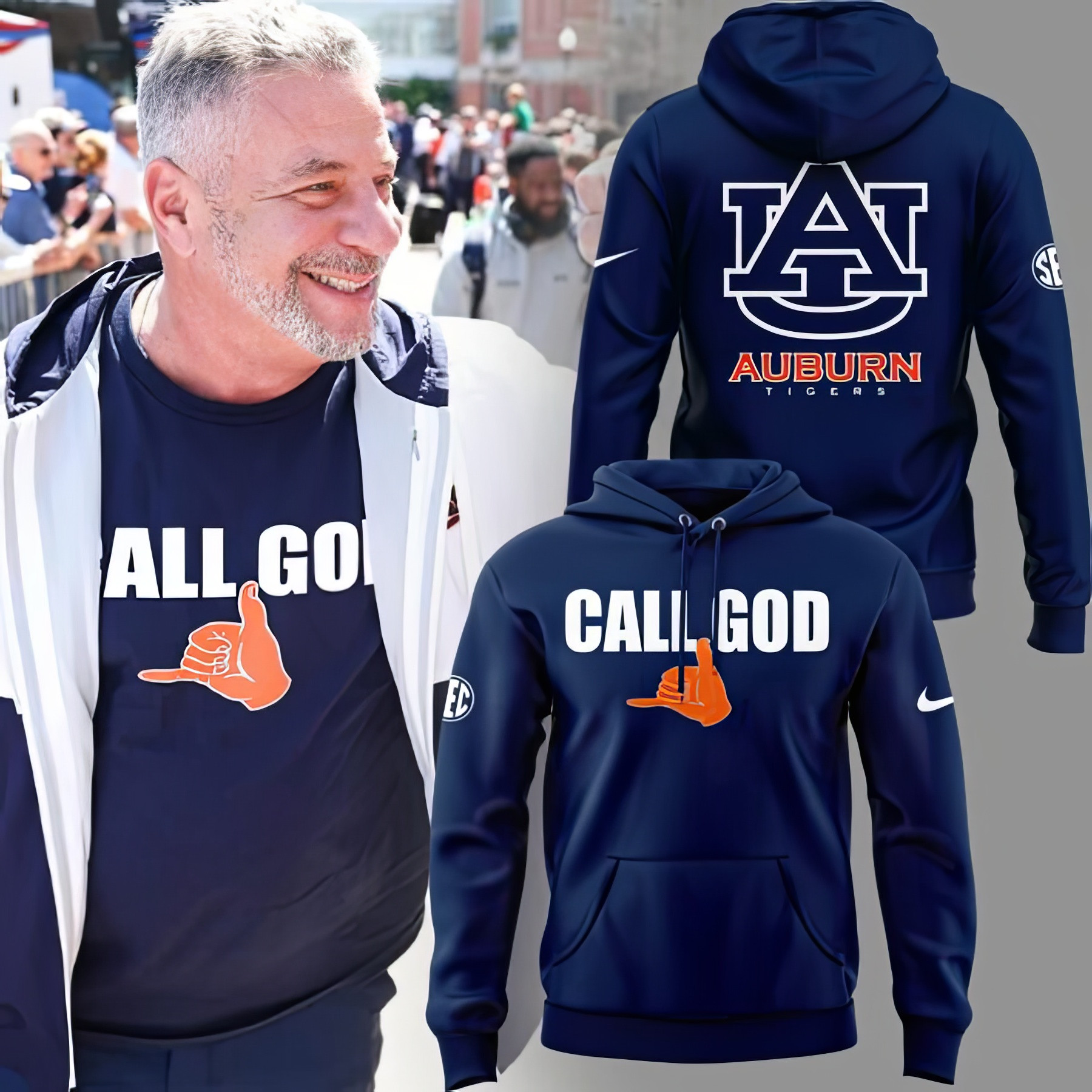 Auburn Tigers Basketball Call God Hoodie Best Gifts For Auburn Fans Father's Day