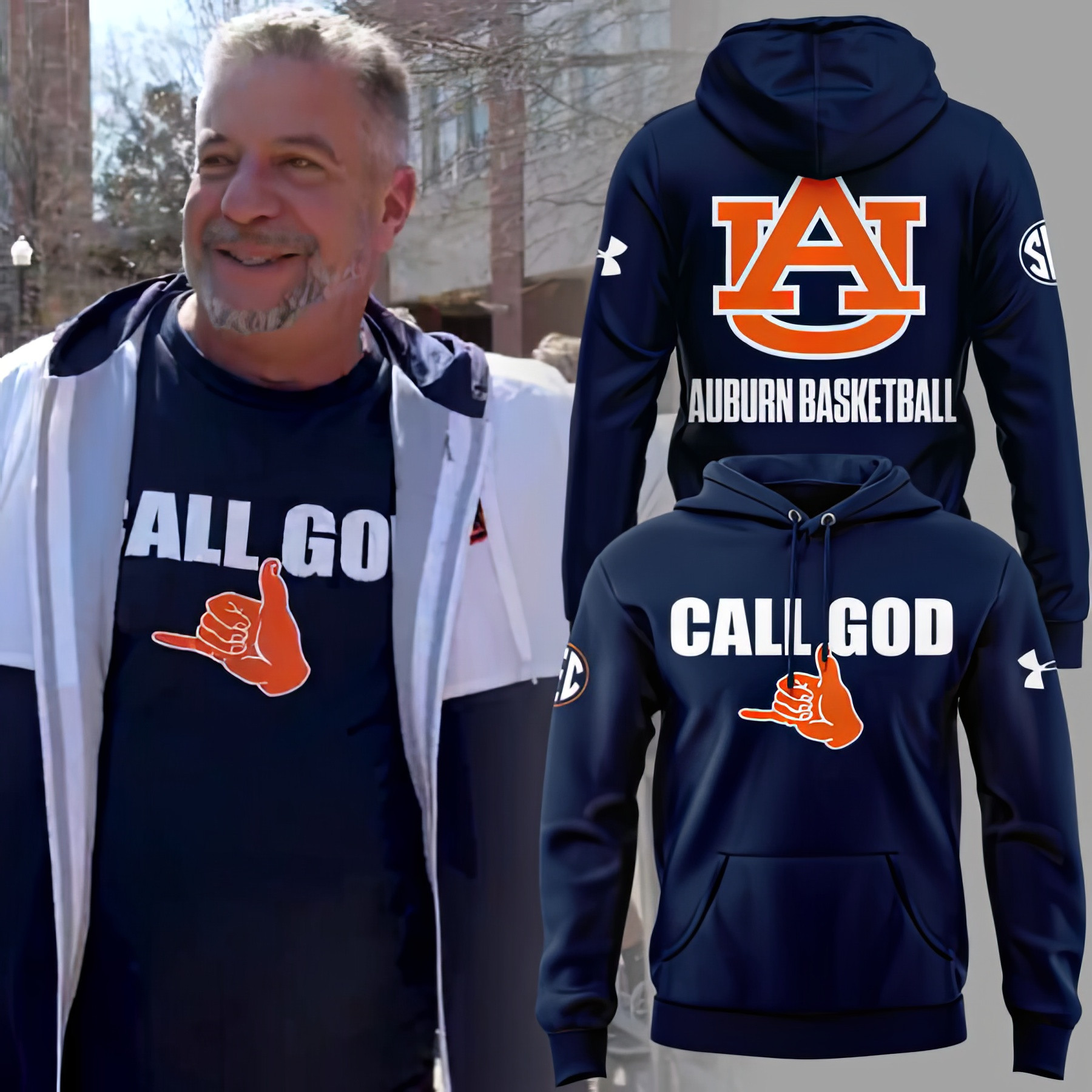 Auburn Tigers Basketball Call God Hoodie Best Gifts For Auburn Fans For Men Women