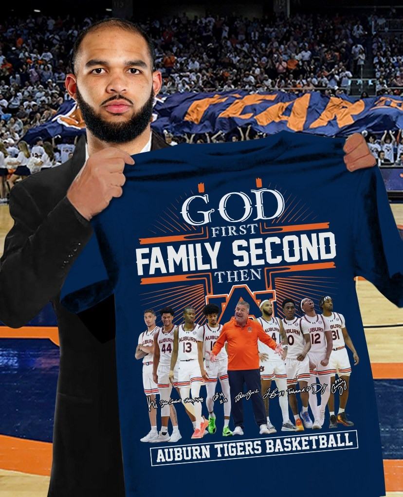 Auburn Tigers Basketball in God T-Shirt Gifts For Fans
