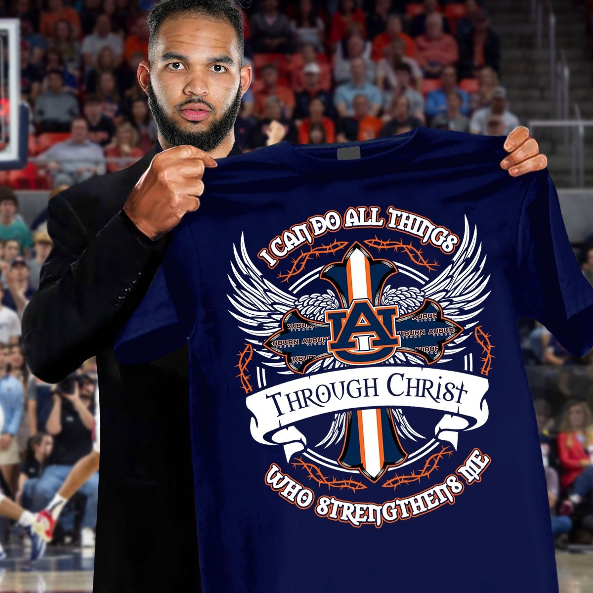 Auburn Tigers Faith Shirt I Can Do All Things Through Christ Who Strengthens Me Fan Gifts