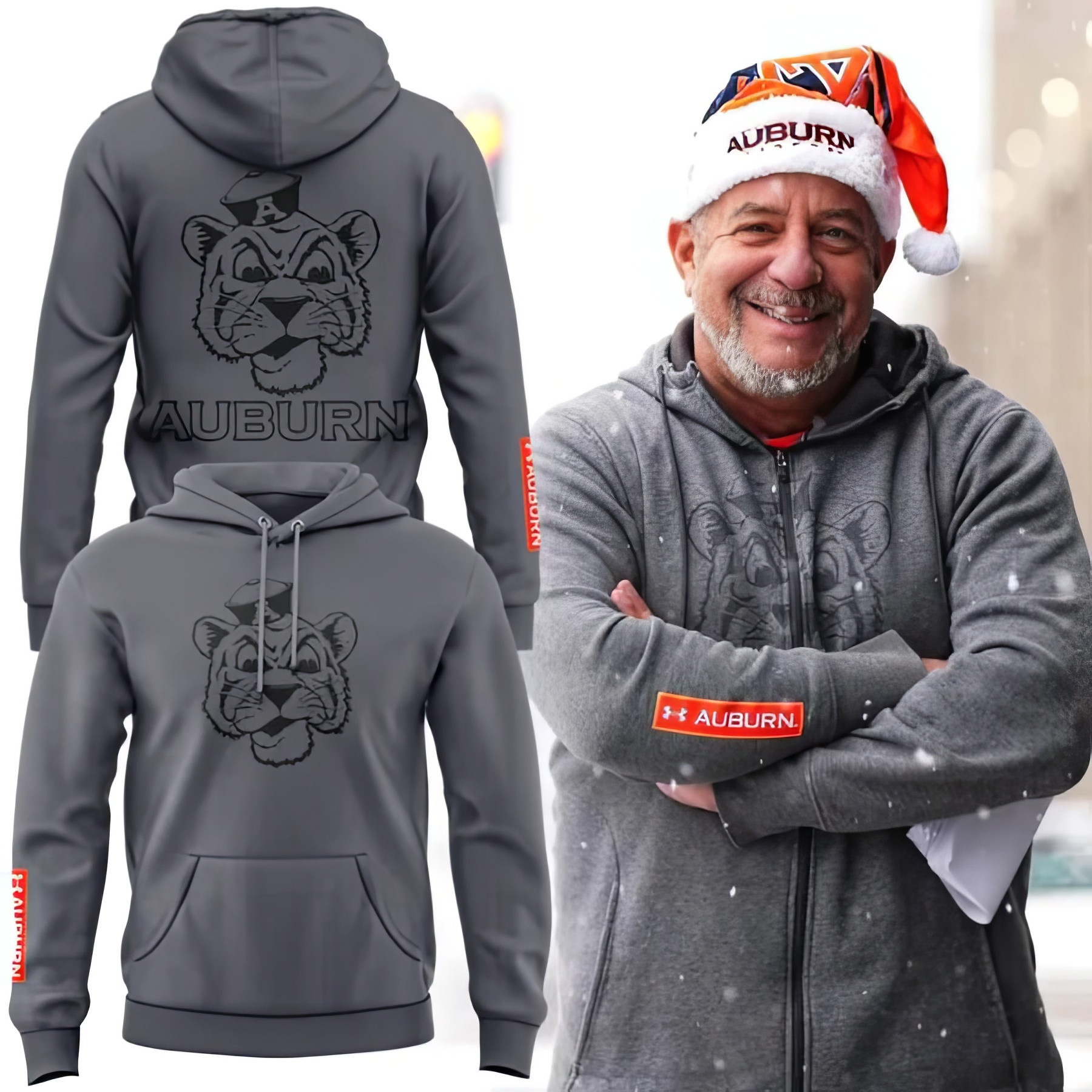 Auburn Tigers Men's Basketball Hoodie Best Gifts For Auburn Fans Father's Day Ideas