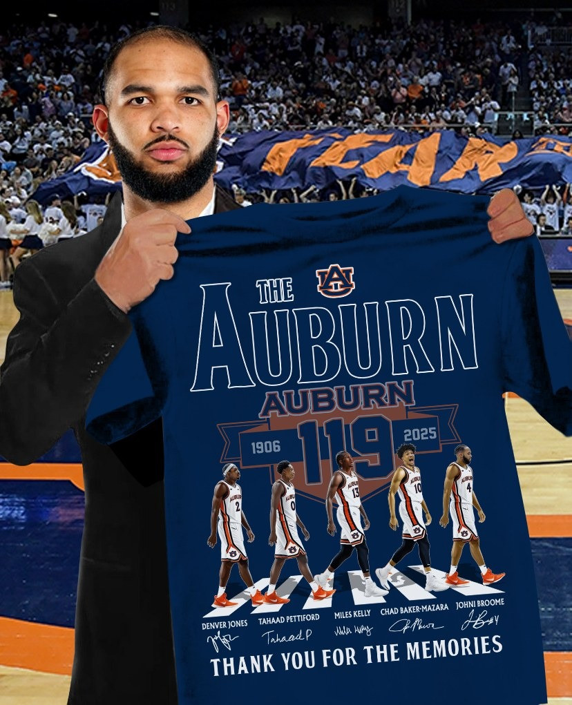 Auburn Tigers Thank You For The Memories 2025 T-Shirt Legends Best Gifts For Auburn Fans