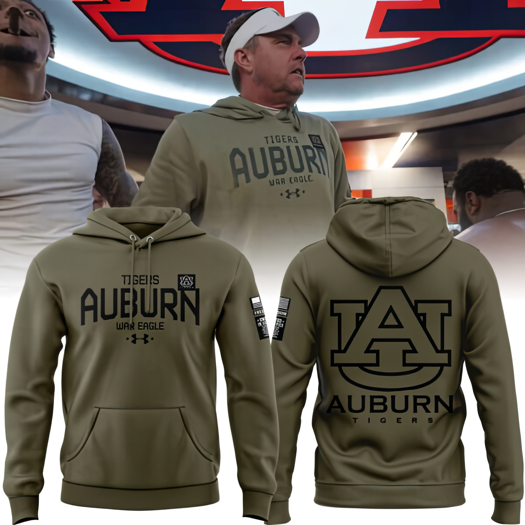 Auburn Tigers War Eagle Basketball Veteran Hoodie Gifts For Auburn Fans Father's Day