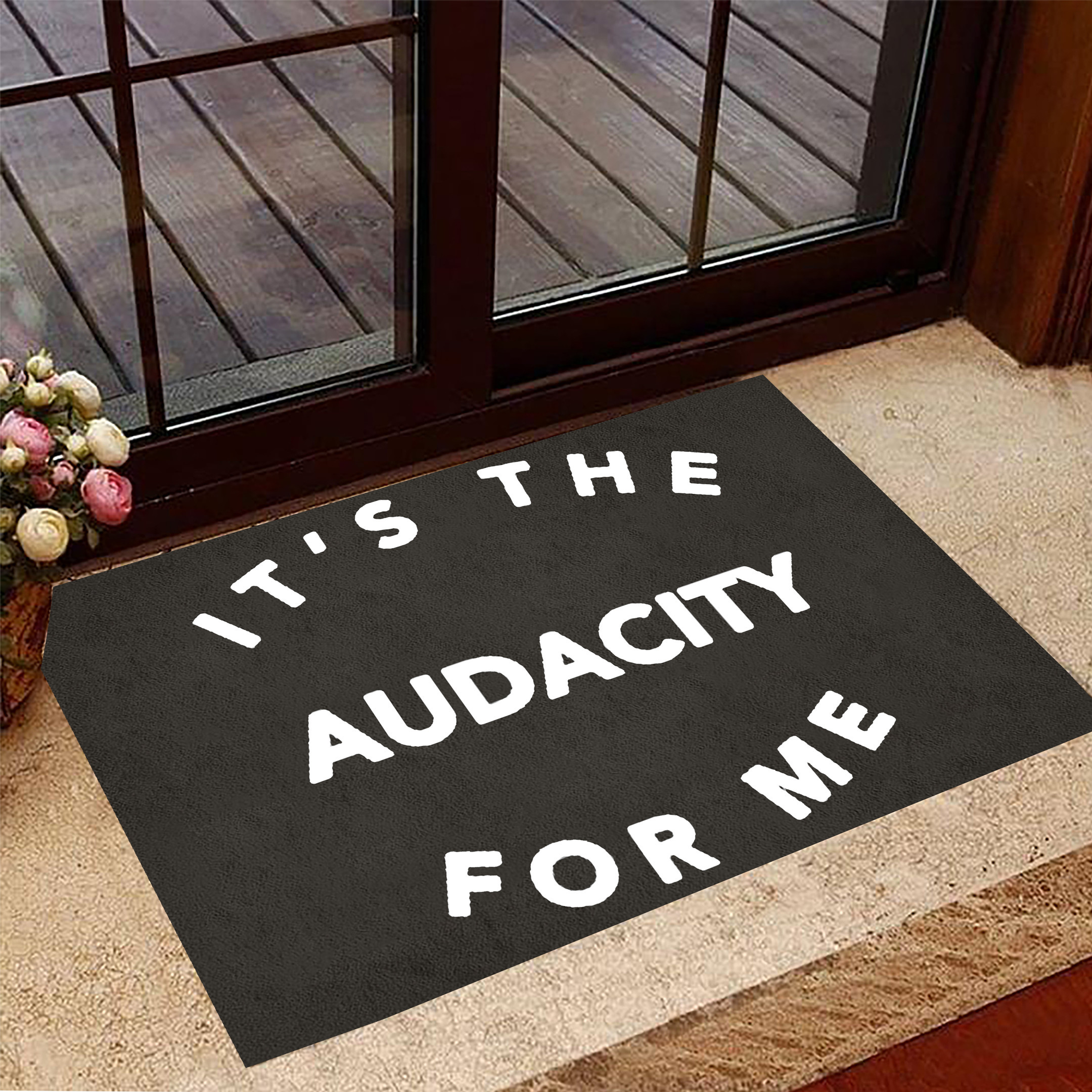 Audacity Doormat It's The Audacity For Me Funny Doormat Sayings