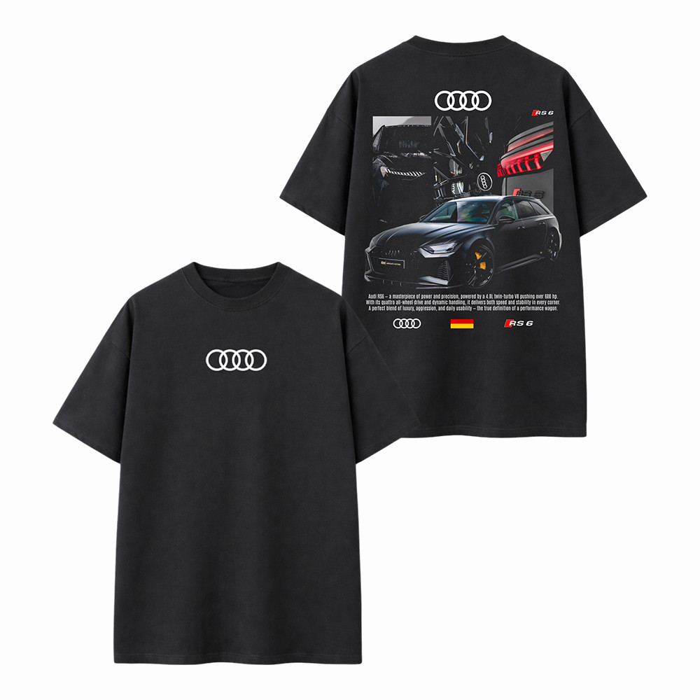 Audi RS6 T-Shirt Audi Sport Car Graphic Shirt Birthday Gift For Husband