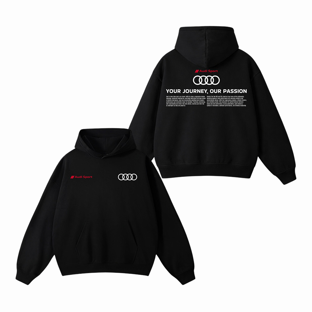 Audi Sport Your Journey Our Passion Hoodie Audi Graphic Hoodie Sport Car Lover Gift Ideas