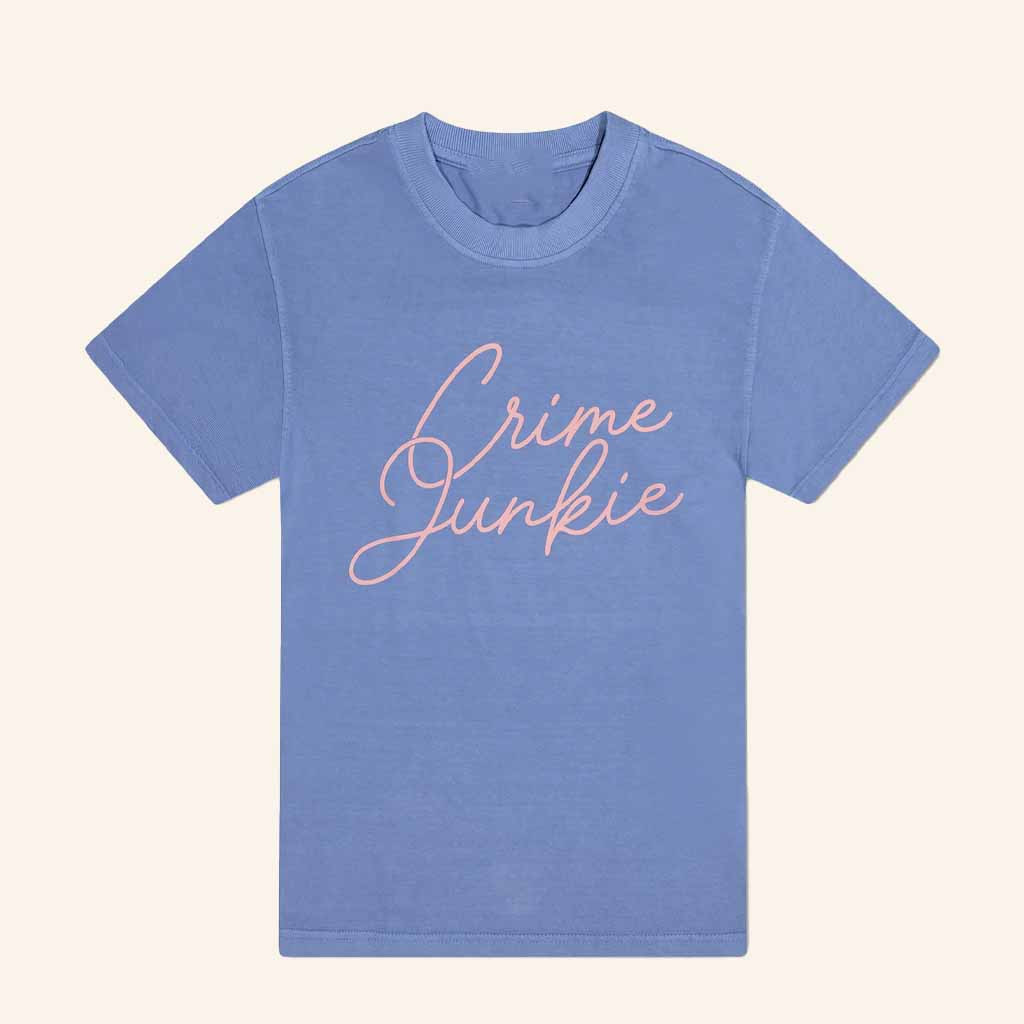 Audiochuck Merch Crime Junkie Crime Junkie Script Shirt Birthday Gift For Her