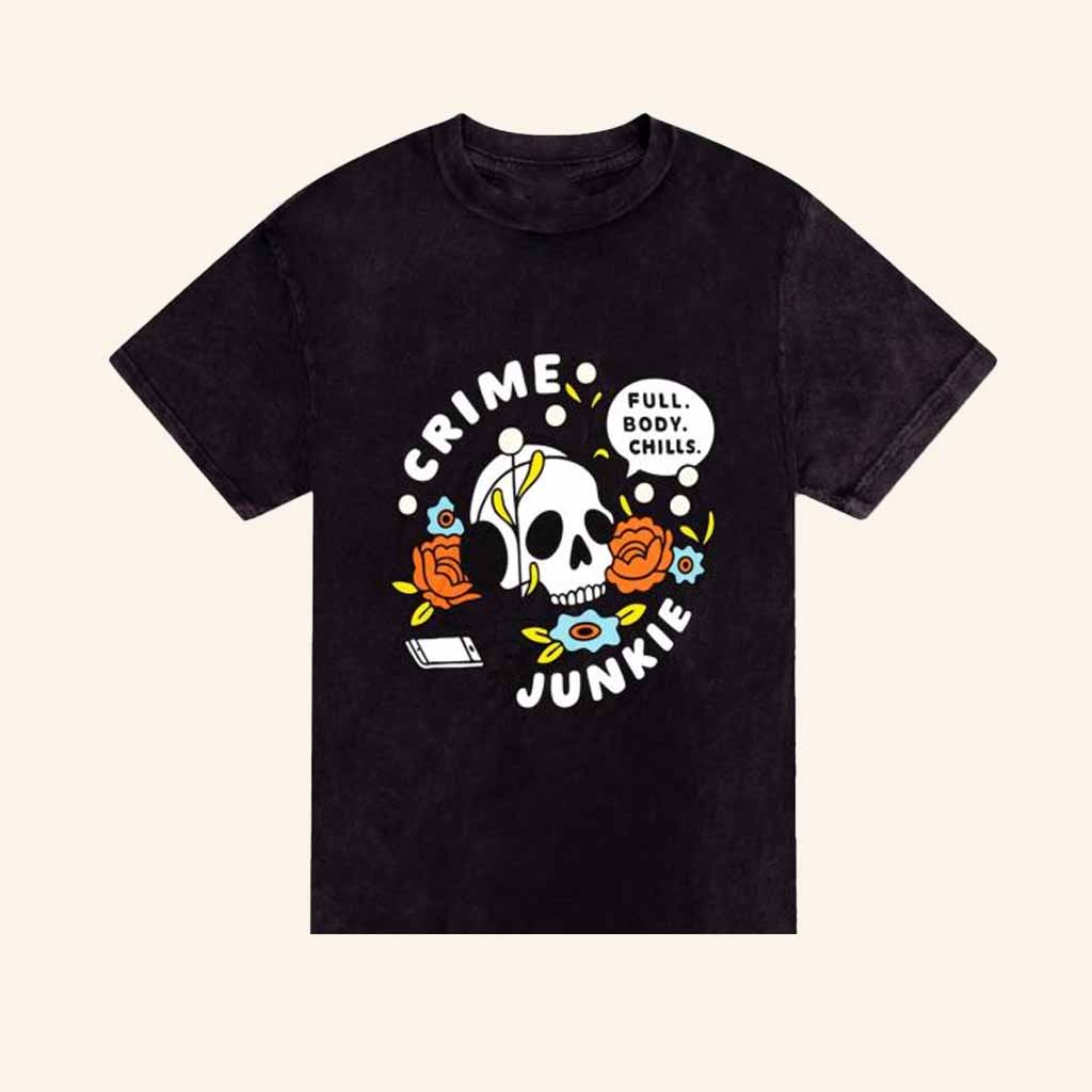 Audiochuck Merch Crime Junkie Headphones T-Shirt Gift Ideas For Brother Audiochuck Merch Crime Junkie Headphones T-Shirt Gift Ideas For Brother
