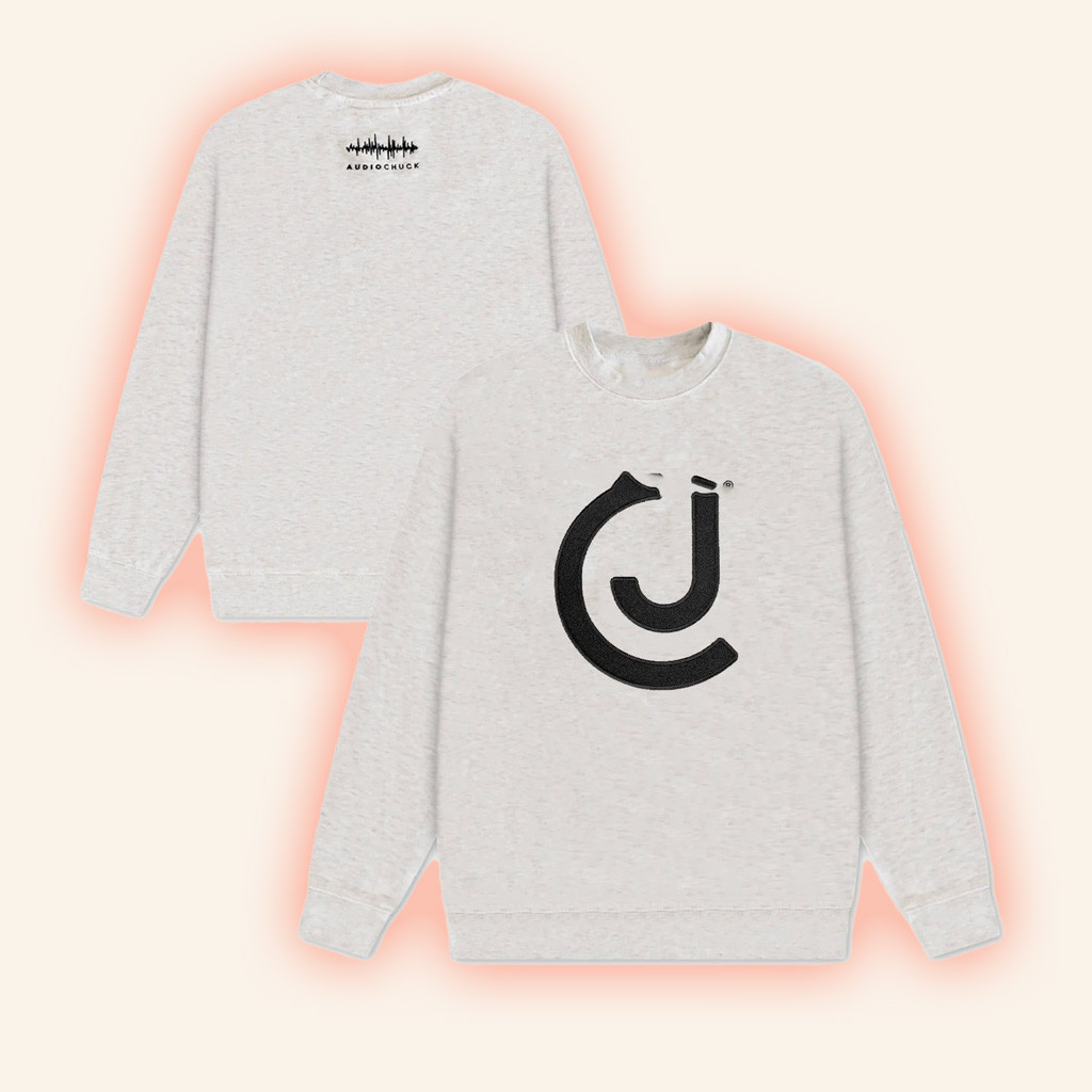 Audiochuck Merch Crime Junkie Monogram Crewneck Sweatshirt Gifts For Friends