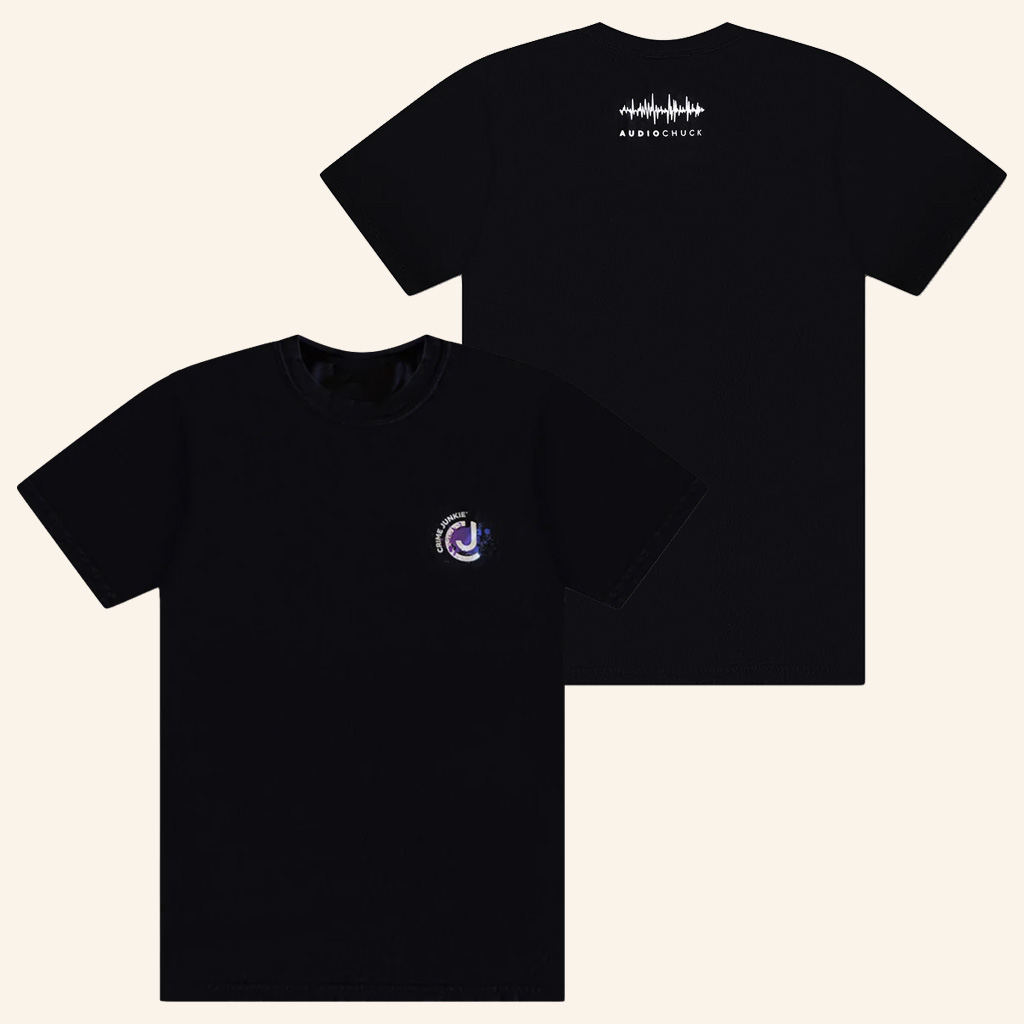 Audiochuck Merch Crime Junkie T-Shirt Christmas Gifts For Him Audiochuck Merch Crime Junkie T-Shirt Christmas Gifts For Him
