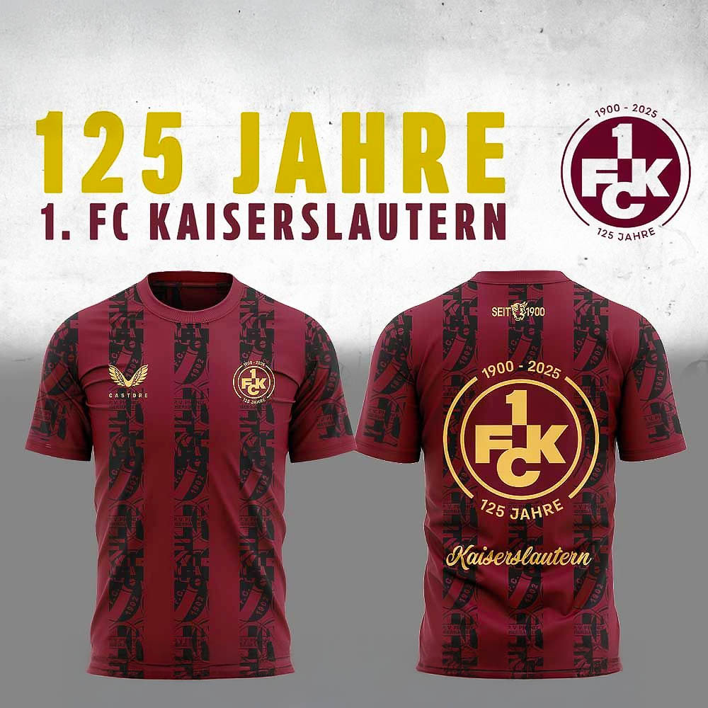 Auflage FC Kaiserslautern Sondertrikot 125 Jahre T Shirt Best Gift For Football Fans