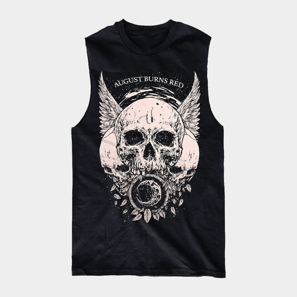 August Burns Red Merch Death Below Winged Skull Muscle Tank August Burns Red Apparel