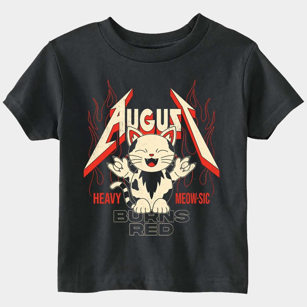 August Burns Red Merch Heavy Meow Sic Kids T-Shirt Gifts For Son Daughter ( ao Kid )