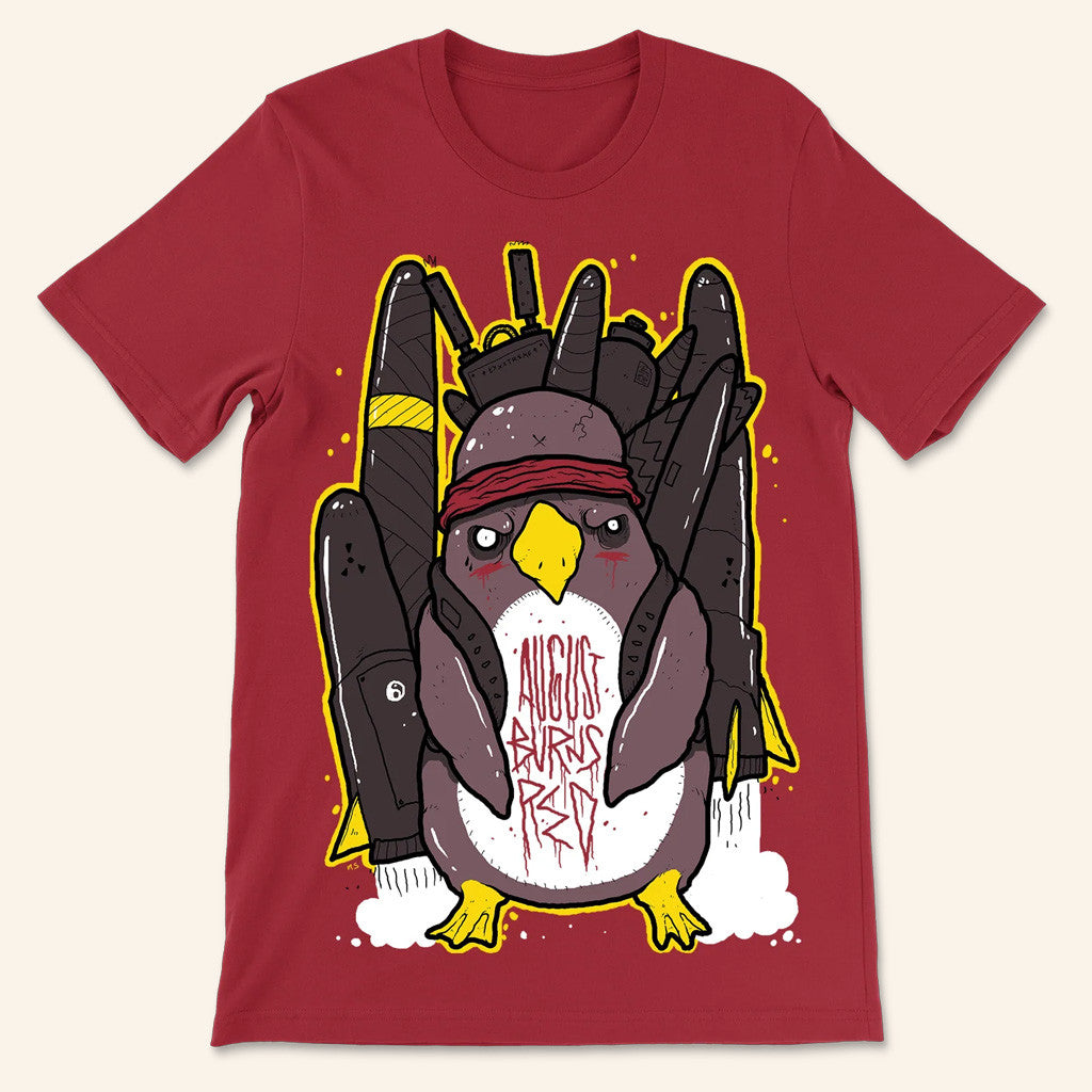 August Burns Red Merch Throwback Penguin Bomb T-Shirt Present For Husband