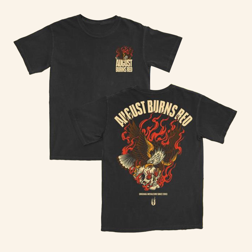 August Burns Red Tour Merch Fire Eagle T-Shirt Gifts For Band Fans August Burns Red Tour Merch Fire Eagle T-Shirt Gifts For Band Fans