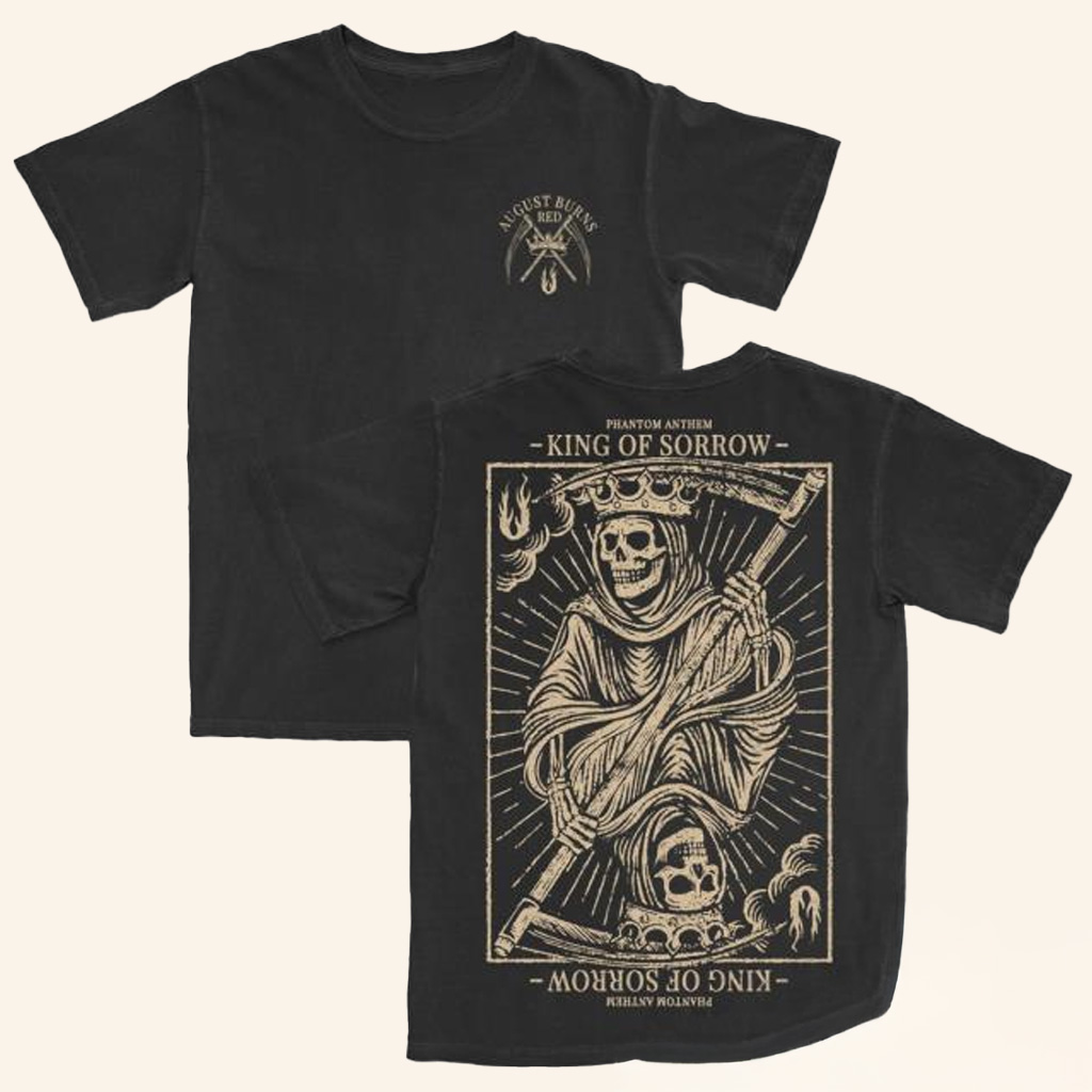 August Burns Red Tour Merch King Of Sorrow T-Shirt Gifts For Music Lovers August Burns Red Tour Merch King Of Sorrow T-Shirt Gifts For Music Lovers