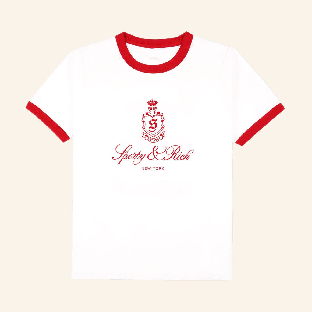 August Merch Sporty And R ich Women's Ringer T-Shirt Gifts For Wife August Merch Sporty And R ich Women's Ringer T-Shirt Gifts For Wife