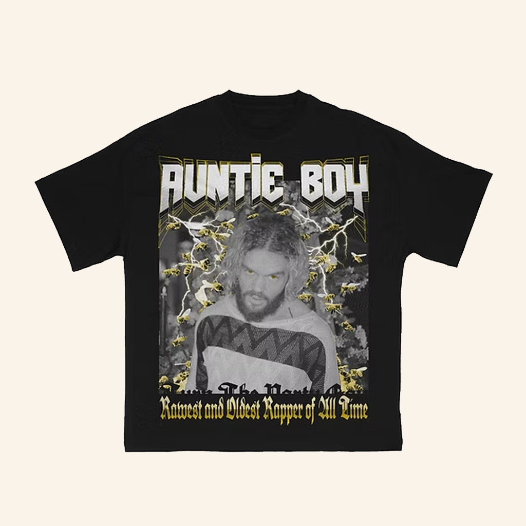 Auntie Boy Merch Rawest Rapper T-Shirt Gifts For Music Lovers