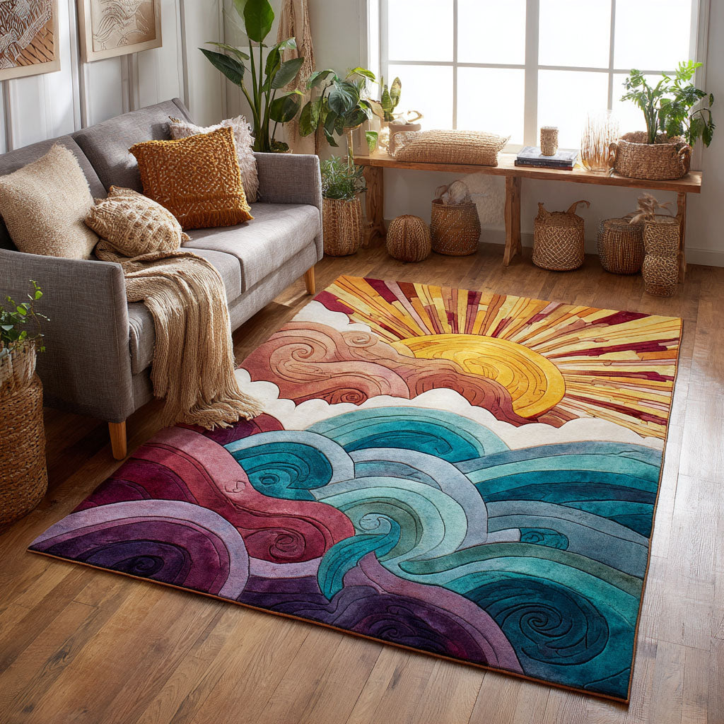 Aurora Dawn Area Rug Living Room Rugs Xmas Gifts For Family