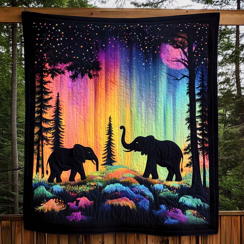 Aurora Elephants Quilted Blanket Best White Elephant Gifts 2025