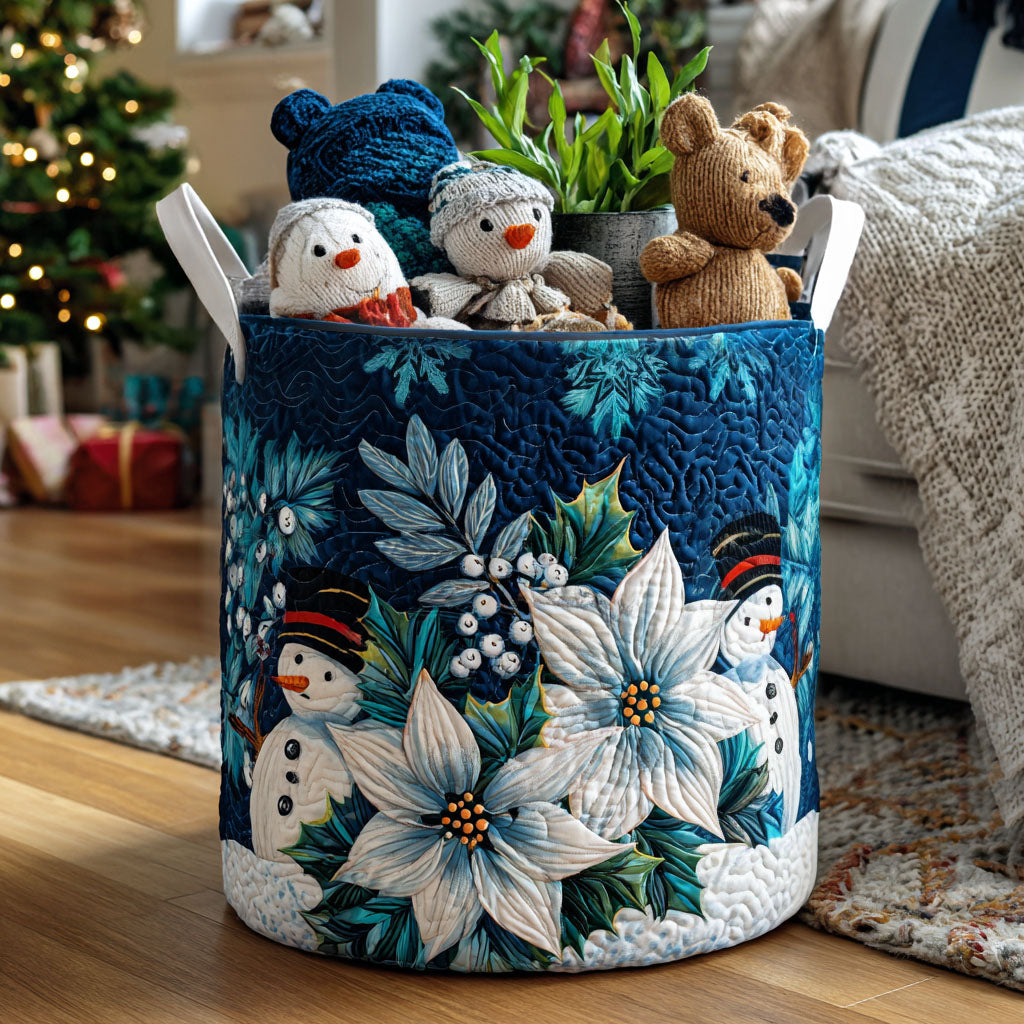 Aurora Glow Quilted Laundry Basket Valentine's Day Merch Gift