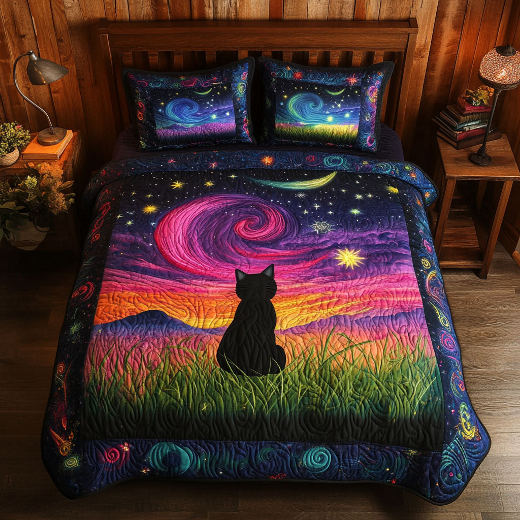 Aurora Paws Quilted Bedding Set Duvet Cover Bedspread Best Gifts For Couples