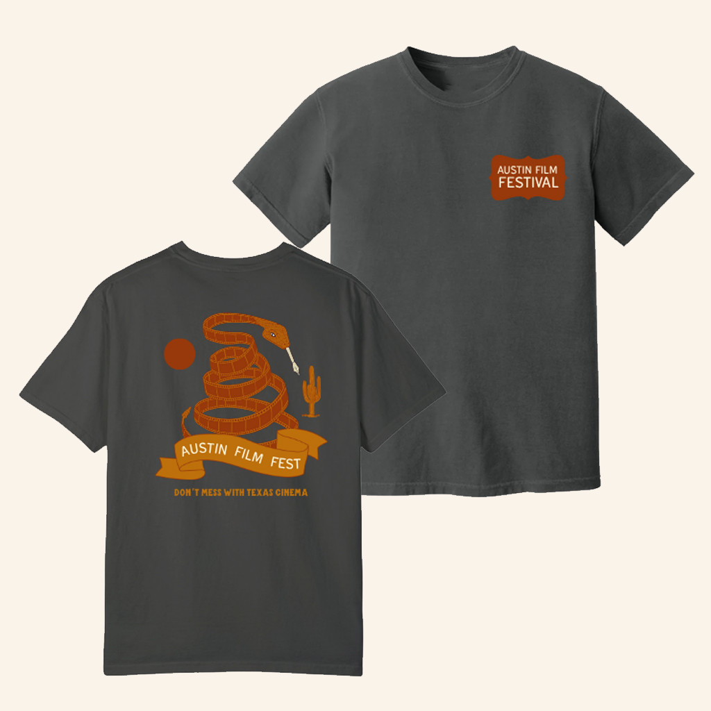Austin Film Festival Merch Snake Film Reel T-Shirt Birthday Present For Husband