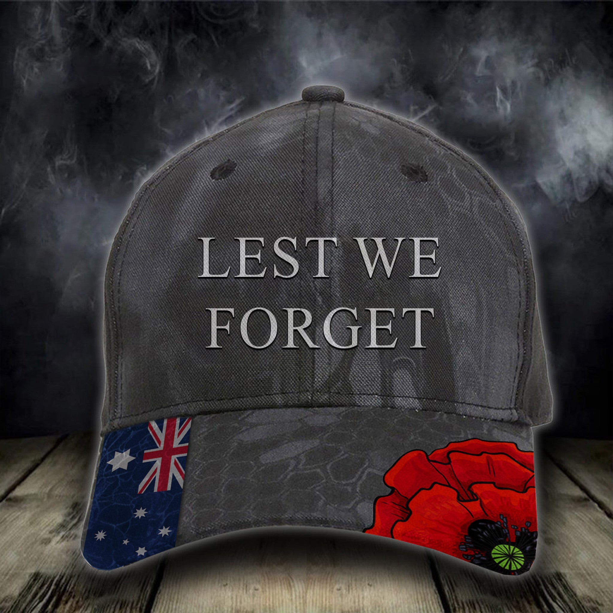 Australia Lest We Forget Hat Poppy Australian Veterans Remembrance Hat Australia Lest We Forget Hat Poppy Australian Veterans Remembrance Hat