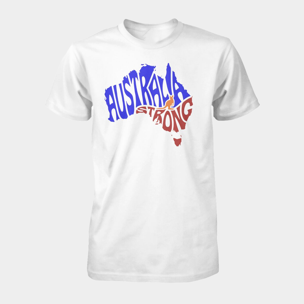 Australia Strong T-Shirt Australia Maps Shirt Pride Australian Apparel Gifts Ideas