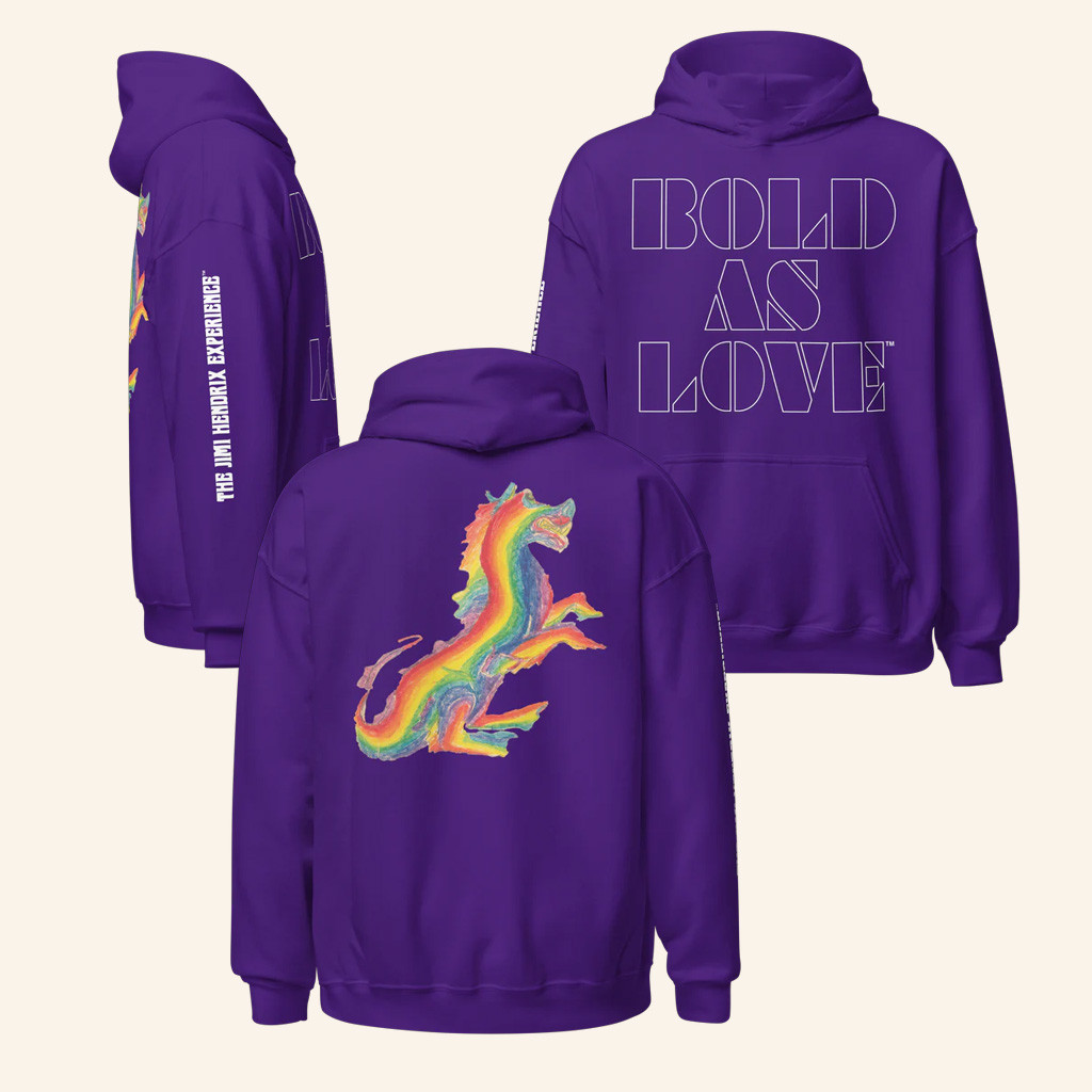 Authentic Hendrix Merch Bold As Love Purple Hoodie Christmas Gifts For Husband Authentic Hendrix Merch Bold As Love Purple Hoodie Christmas Gifts For Husband
