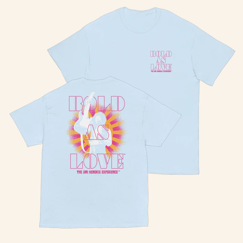 Authentic Hendrix Merch Bold As Love T-Shirt Christmas Gifts For Sister