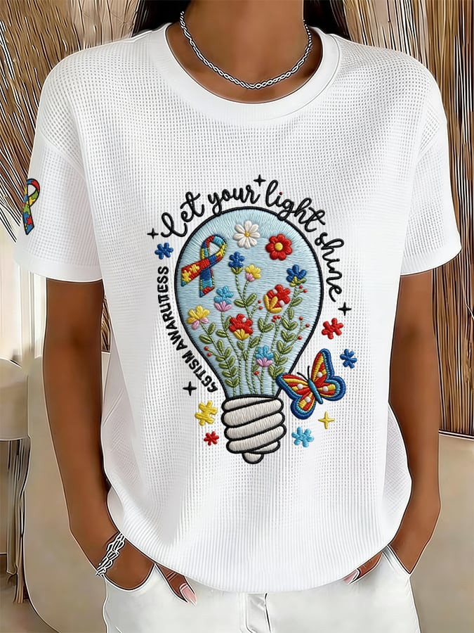 Autism Awareness Heart Puzzle T-Shirt Neurodiversity Support Tee Gift For Autism Parents