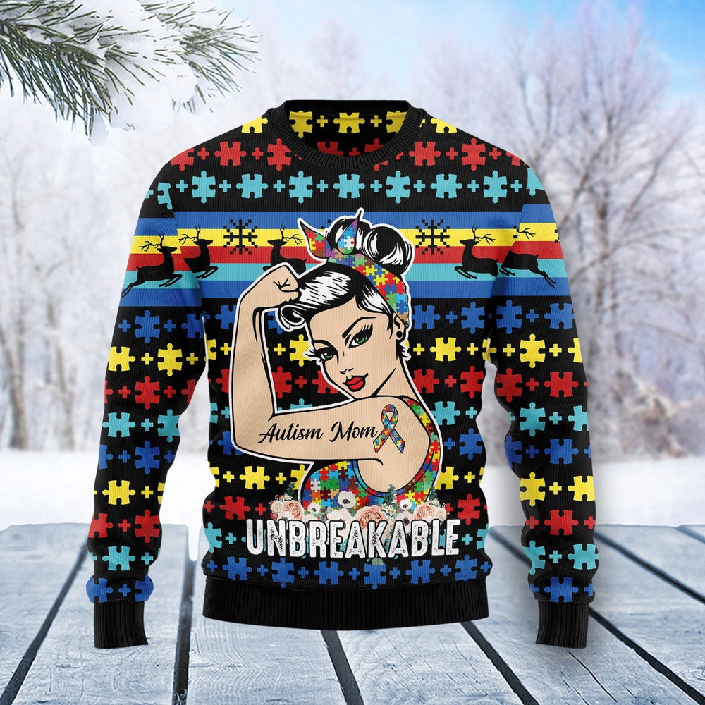 Autism Mom Ugly Christmas Sweater Christmas Gift