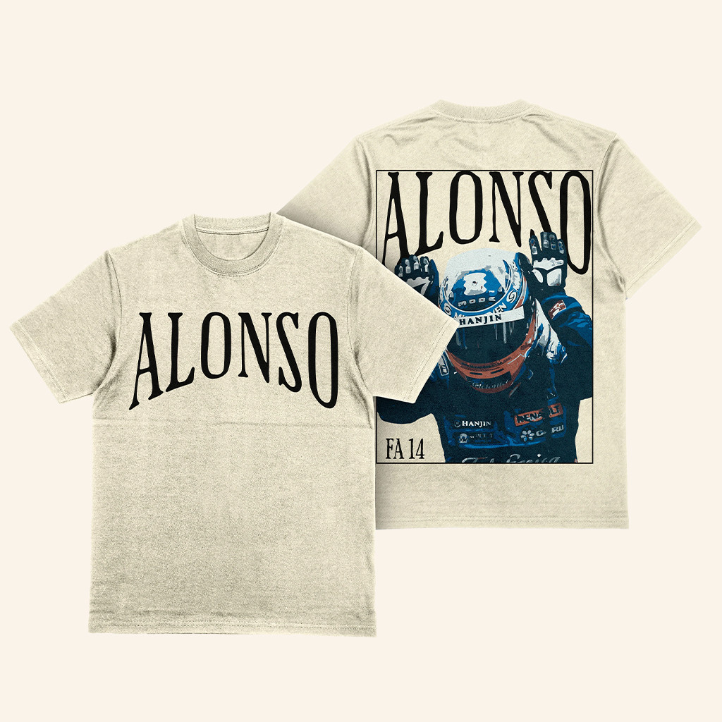 Autofast Merch Fernando Alonso Card T-Shirt Gift Ideas For Racing Fans Autofast Merch Fernando Alonso Card T-Shirt Gift Ideas For Racing Fans