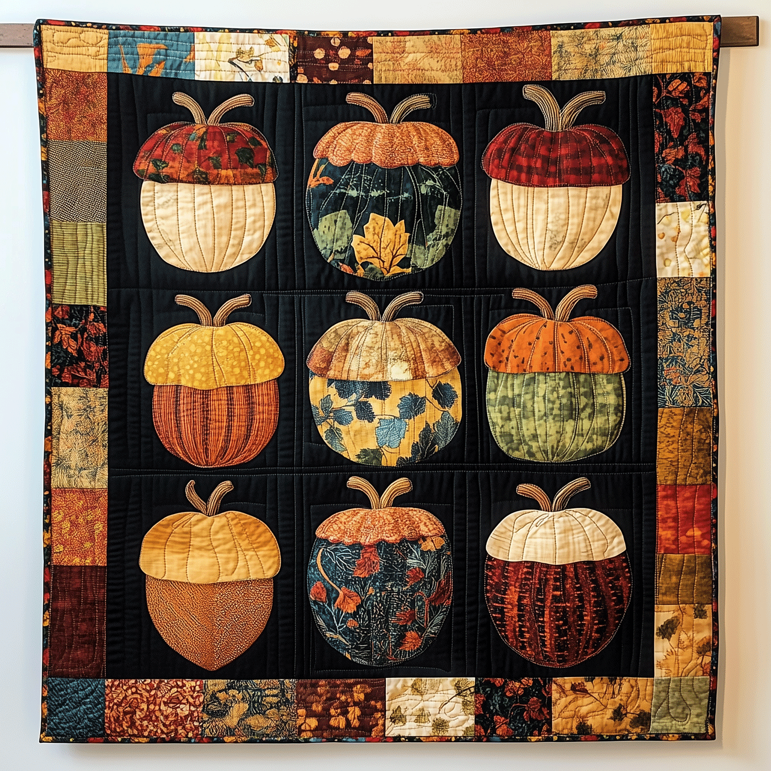 Autumn Acorn Quilted Blanket Gift Ideas For Fall