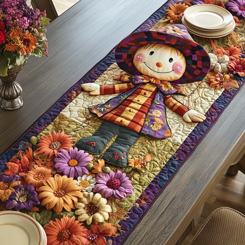 Autumn Bloom Quilted Table Runner Autumn Table Runner Great Family Gifts