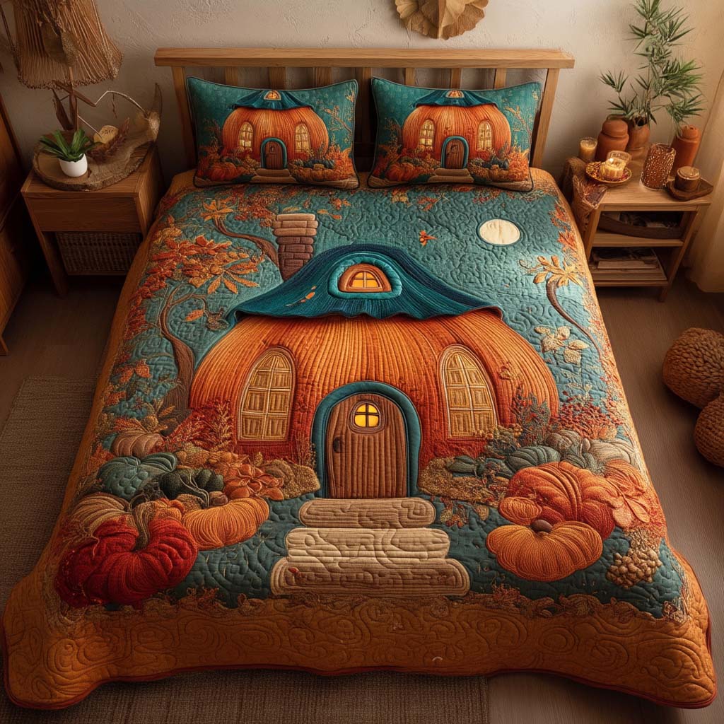 Autumn Breeze Mill Quilted Bedding Set Bed Decorations Fall Autumn Gifts For Her