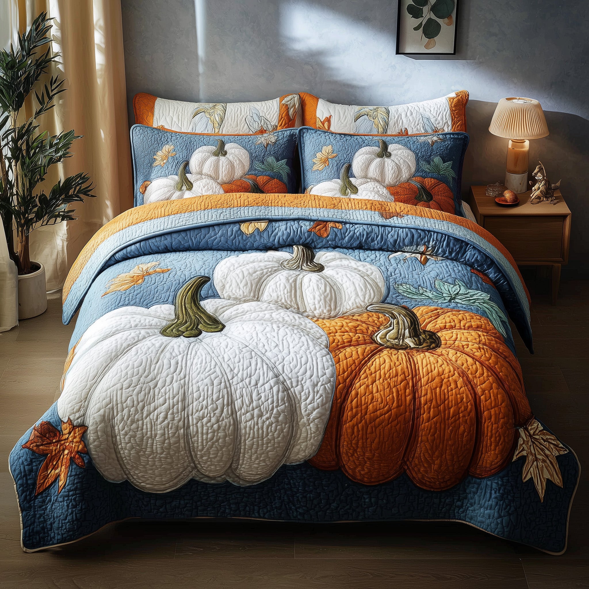 Autumn Breeze Quilted Bedding Set For Kids