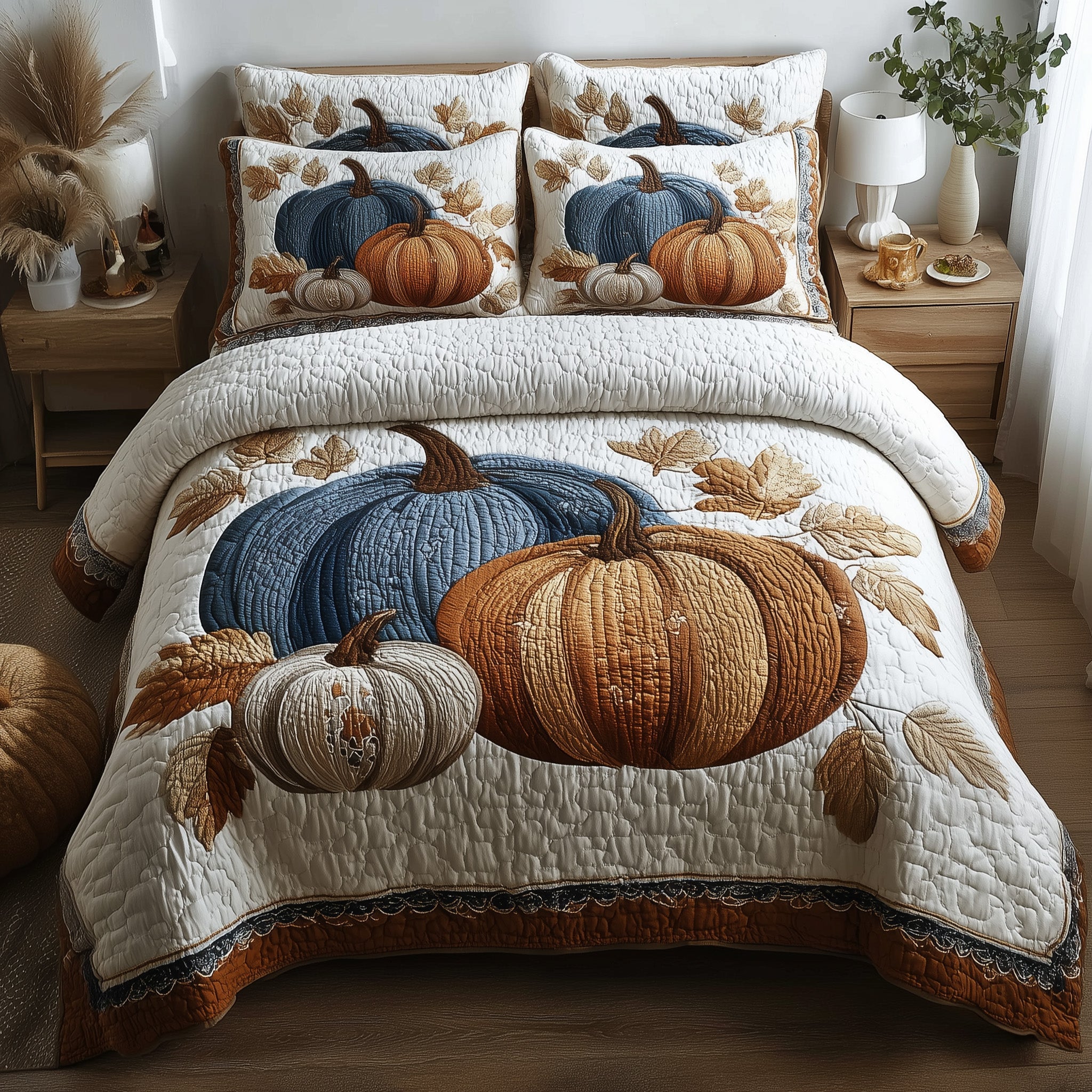 Autumn Breeze Quilted Bedding Set Stylish Home Decor