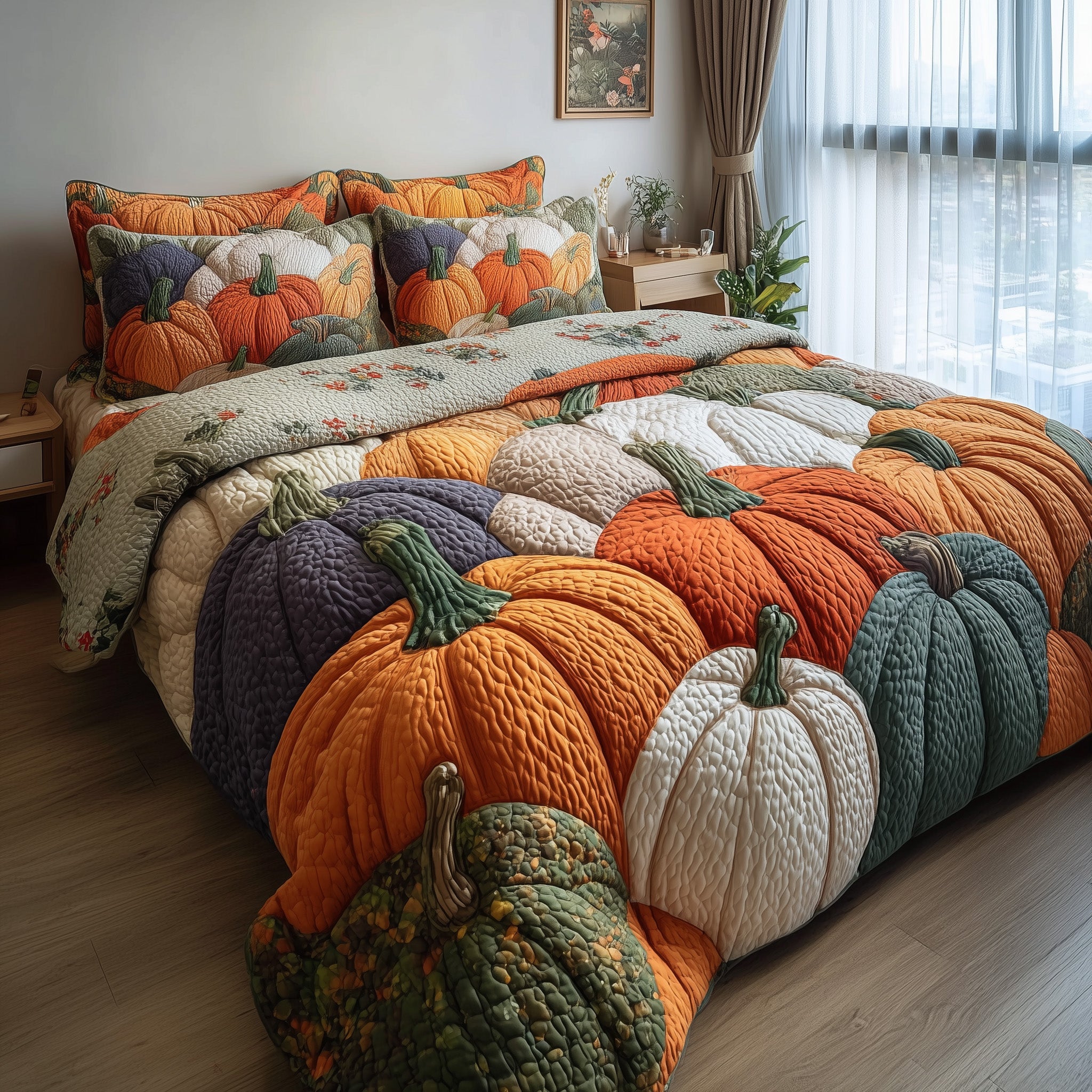 Autumn Breeze Quilted Bedding Set Ultimate Comfort