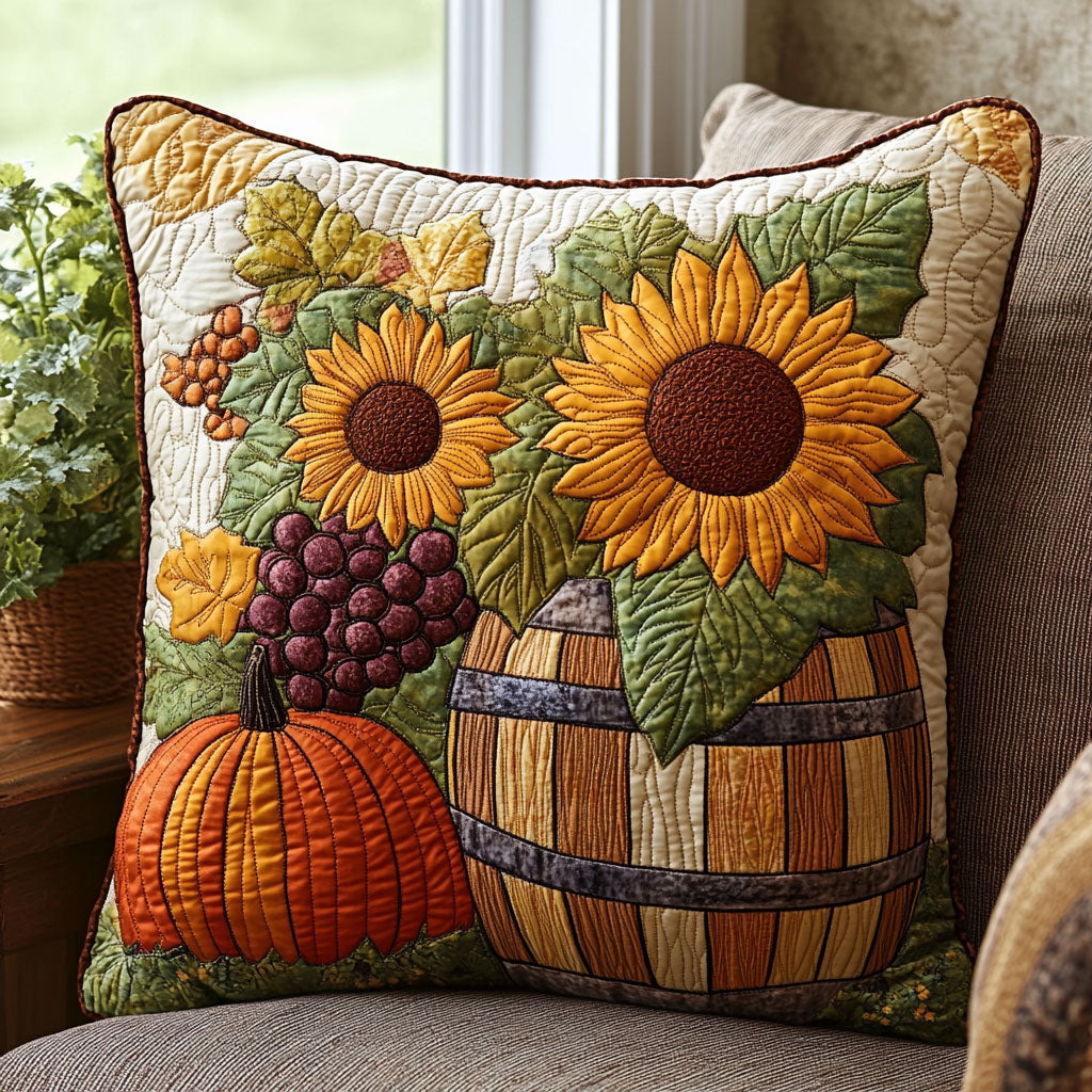 Autumn Charm Quilt Pillow Case Premium Pillow Cover Gift Set for Loved Ones