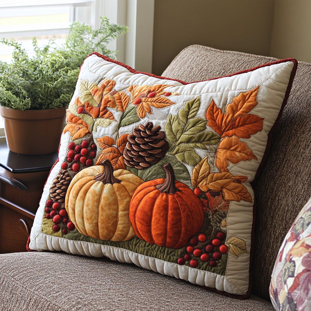 Autumn Charm Quilted Pillow Case Throw Pillows For Couch Christmas Gifts For Wife