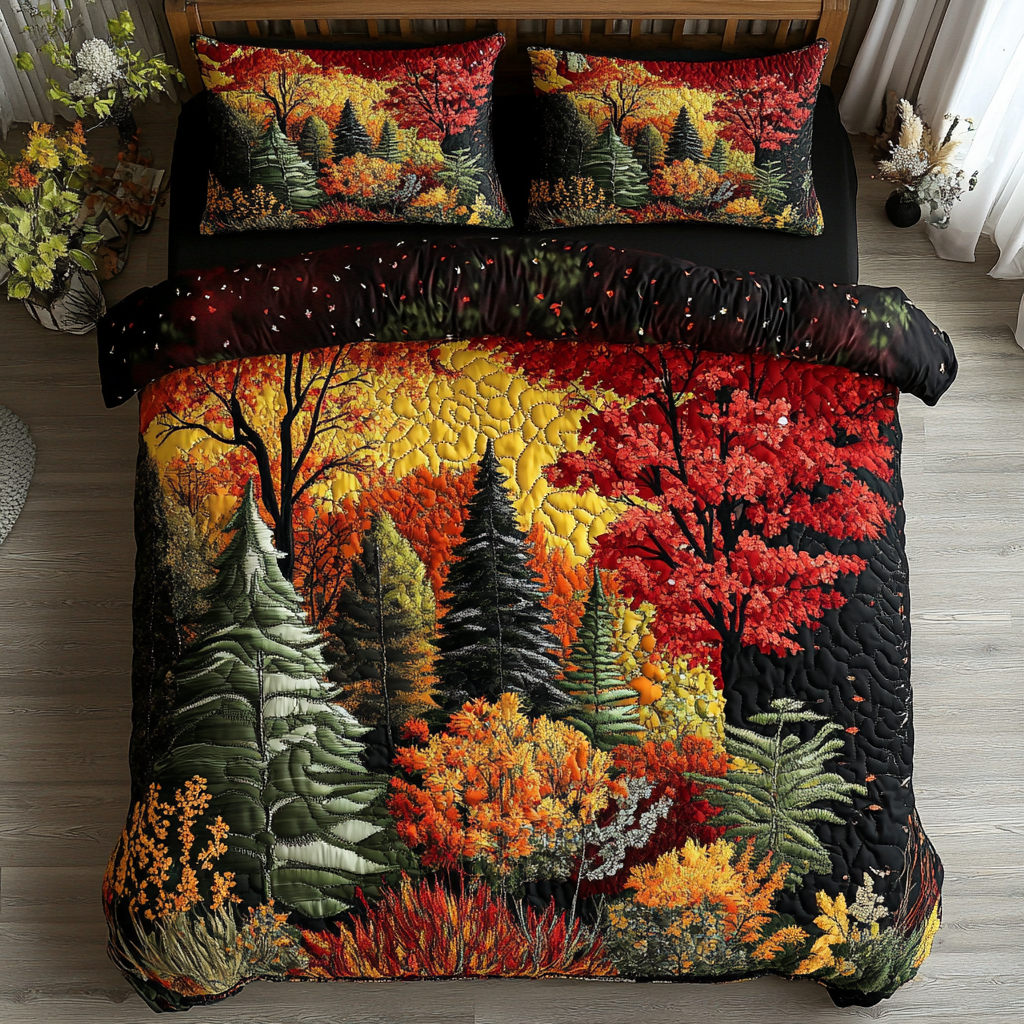 Autumn Dream Quilted Bedding Set Bed Decor Ideas Autumn Gift Ideas