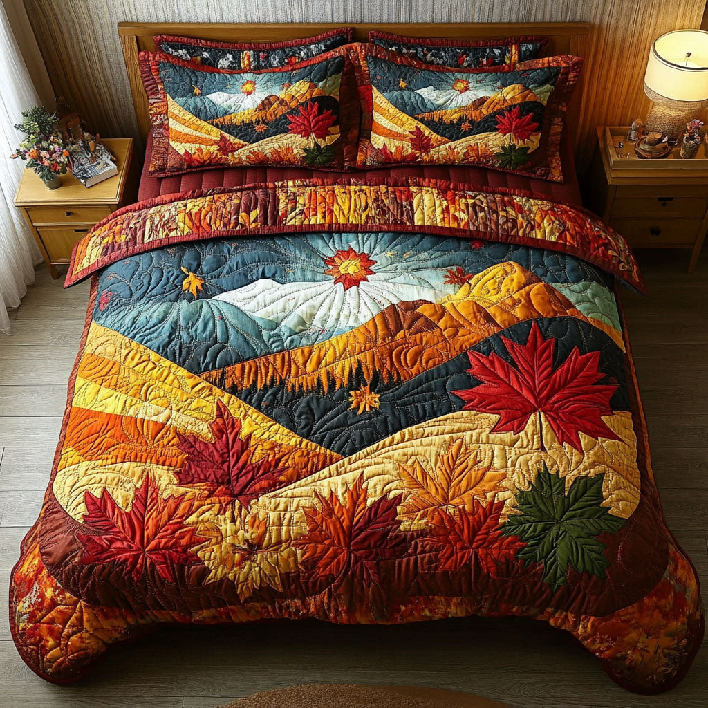 Autumn Dreams Quilted Bedding Set Best Bedspread Set Cool Fall Gifts