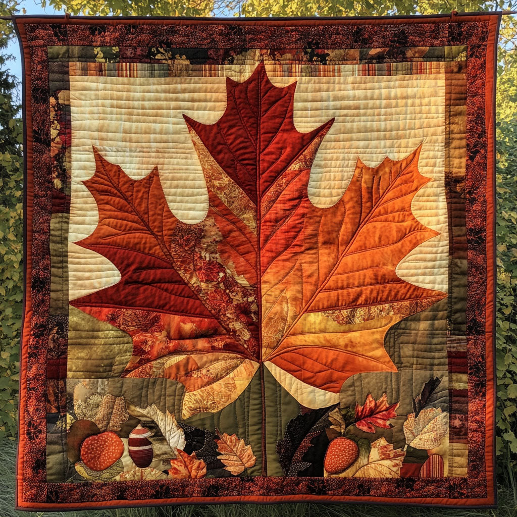 Autumn Embrace Quilt Blanket Sofa Throws Xmas Present For Uncle