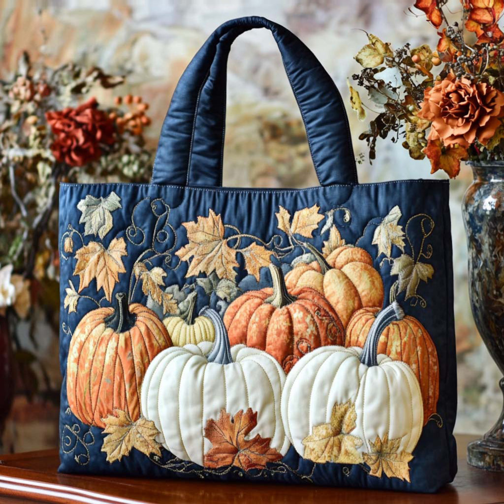 Autumn Essence Quilted Tote Bag Fall Autumn Season Gifts