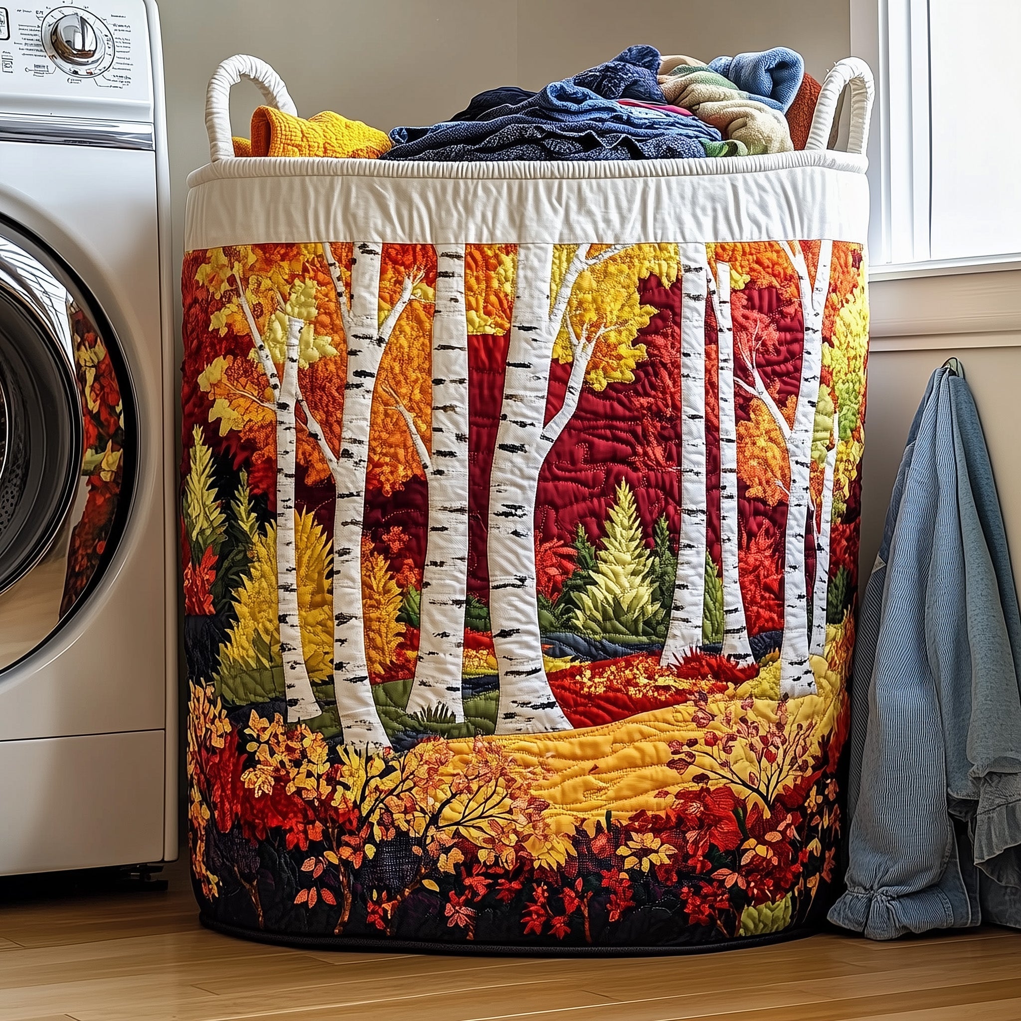Autumn Forest Quilted Laundry Basket Best Beautiful Presents For Mom Her